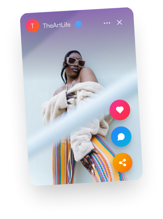 Example social media post by creator {{ $phone['handle'] }} on the Fanrush platform