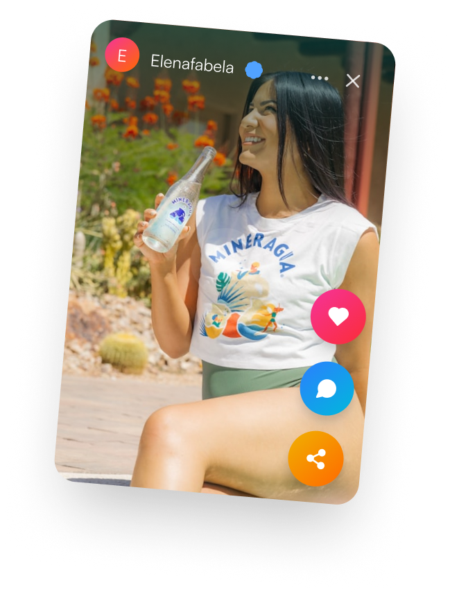 Example social media post by creator {{ $phone['handle'] }} on the Fanrush platform